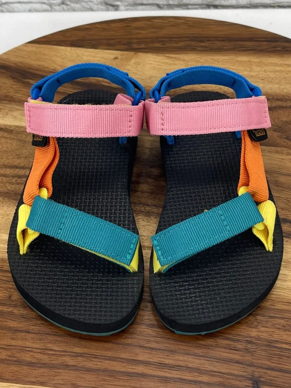 Teva Kids Original Universal 90s Multi Color Sz. 10 Adjustable Strappy Sandals